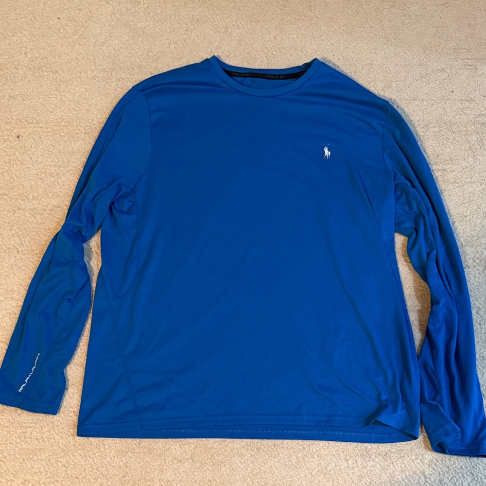 Polo by Ralph Lauren Men's Blue Long Sleeve Shirt